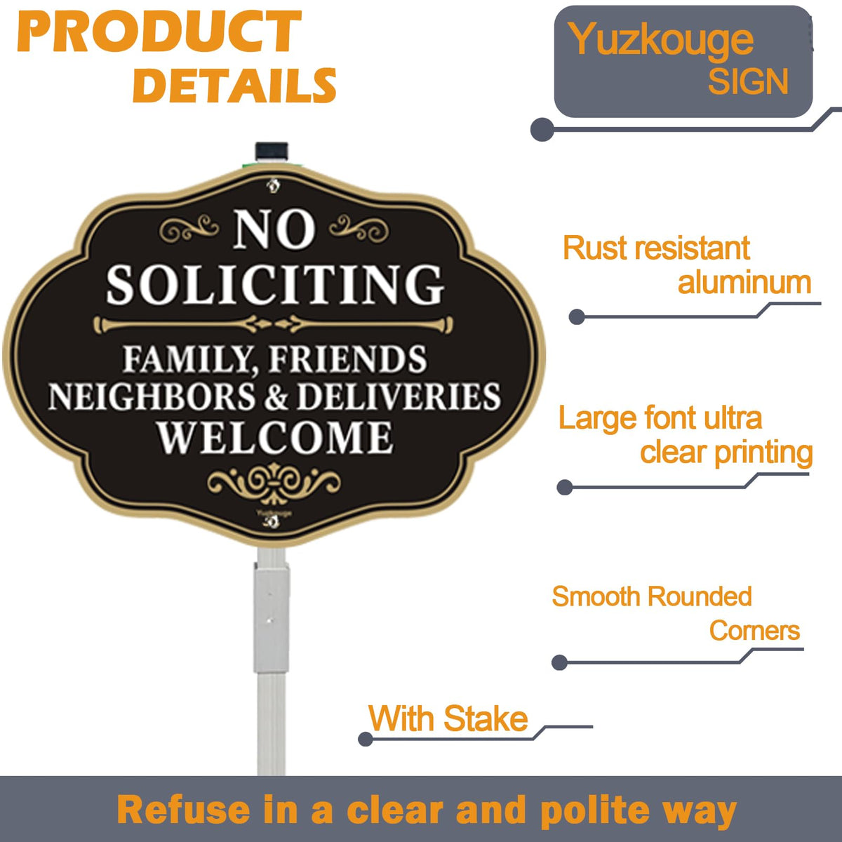 Yuzkouge sign color contrast improves noticeability from a distance