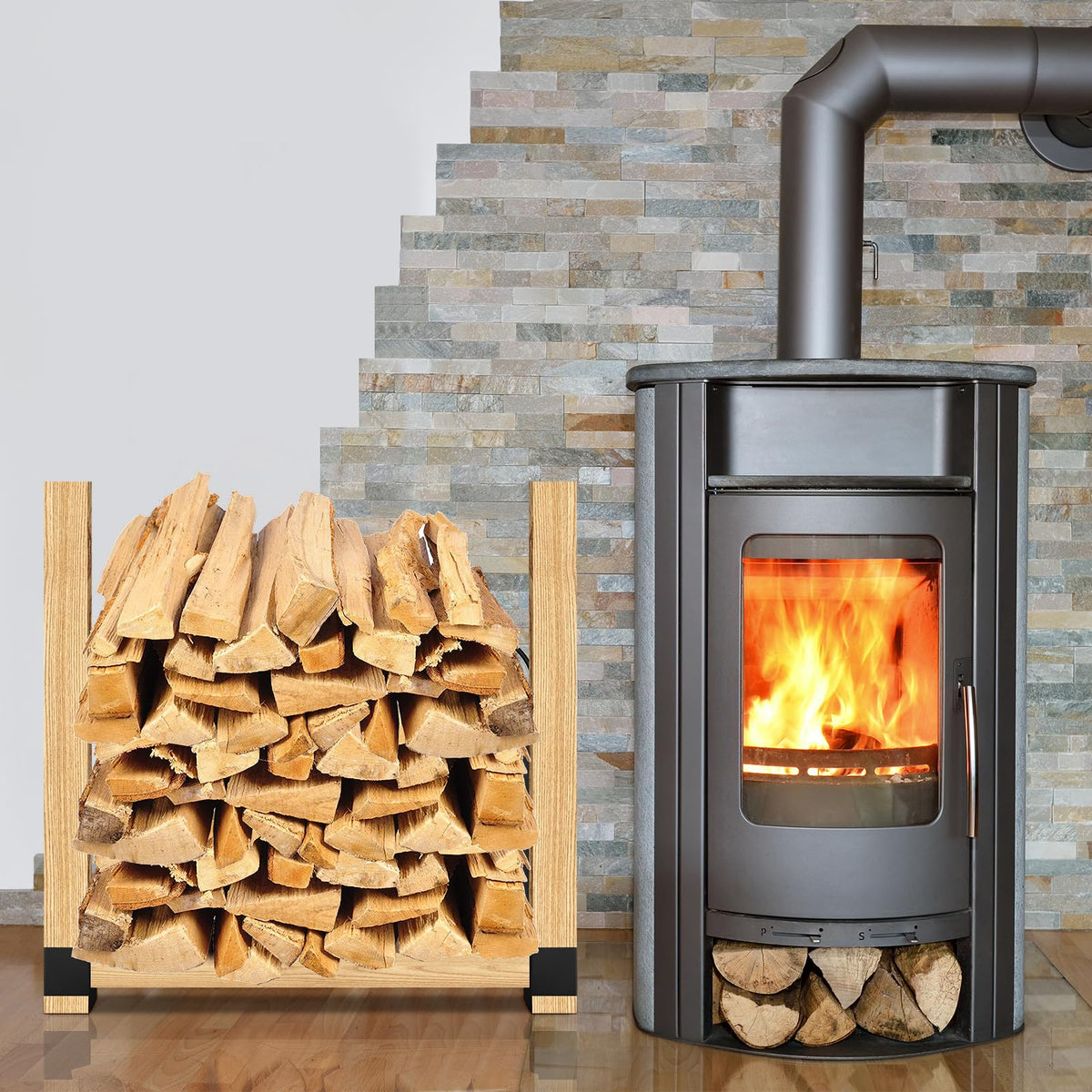 YVHFWOY black powder-coated finish resists rust for long life.