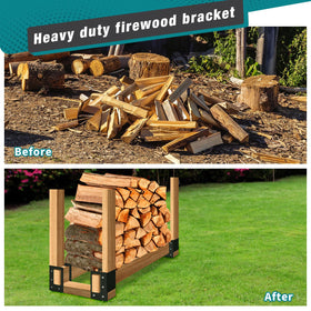 YVHFWOY compact dimensions 3.8x3.8x5.8 inch bracket for standard lumber.