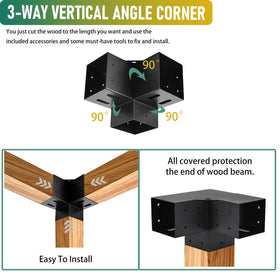 YVHFWOY fits standard 4x4 lumber for easy DIY projects