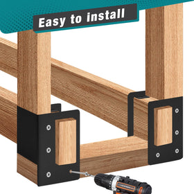 YVHFWOY screws included ensure complete four-bracket installation.