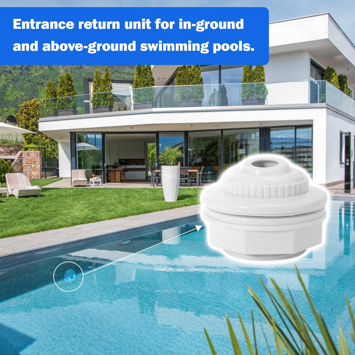 YWOOW illustration of a leak-free connection through the pool wall