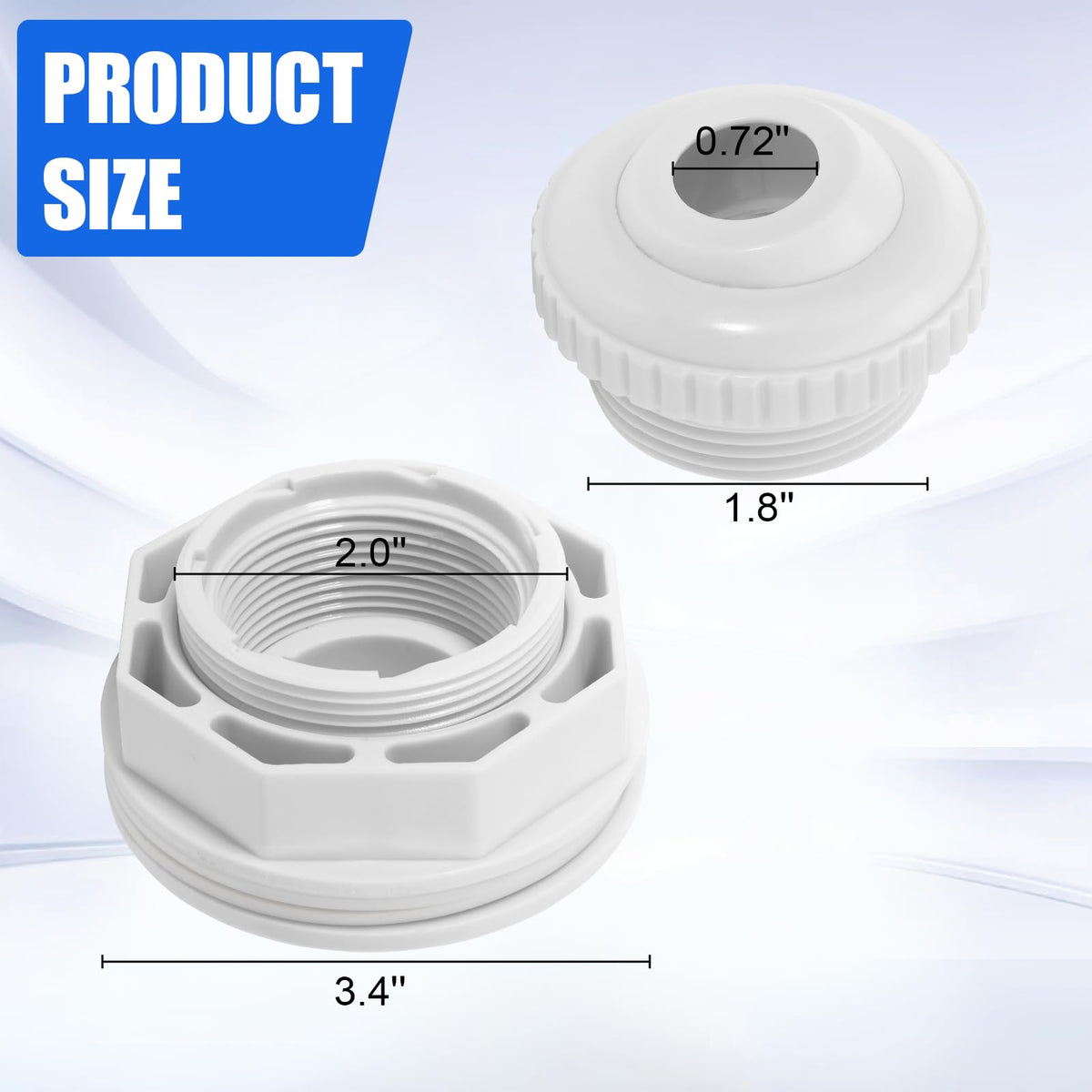 YWOOW locknut and gasket kit ensures a leak-free installation