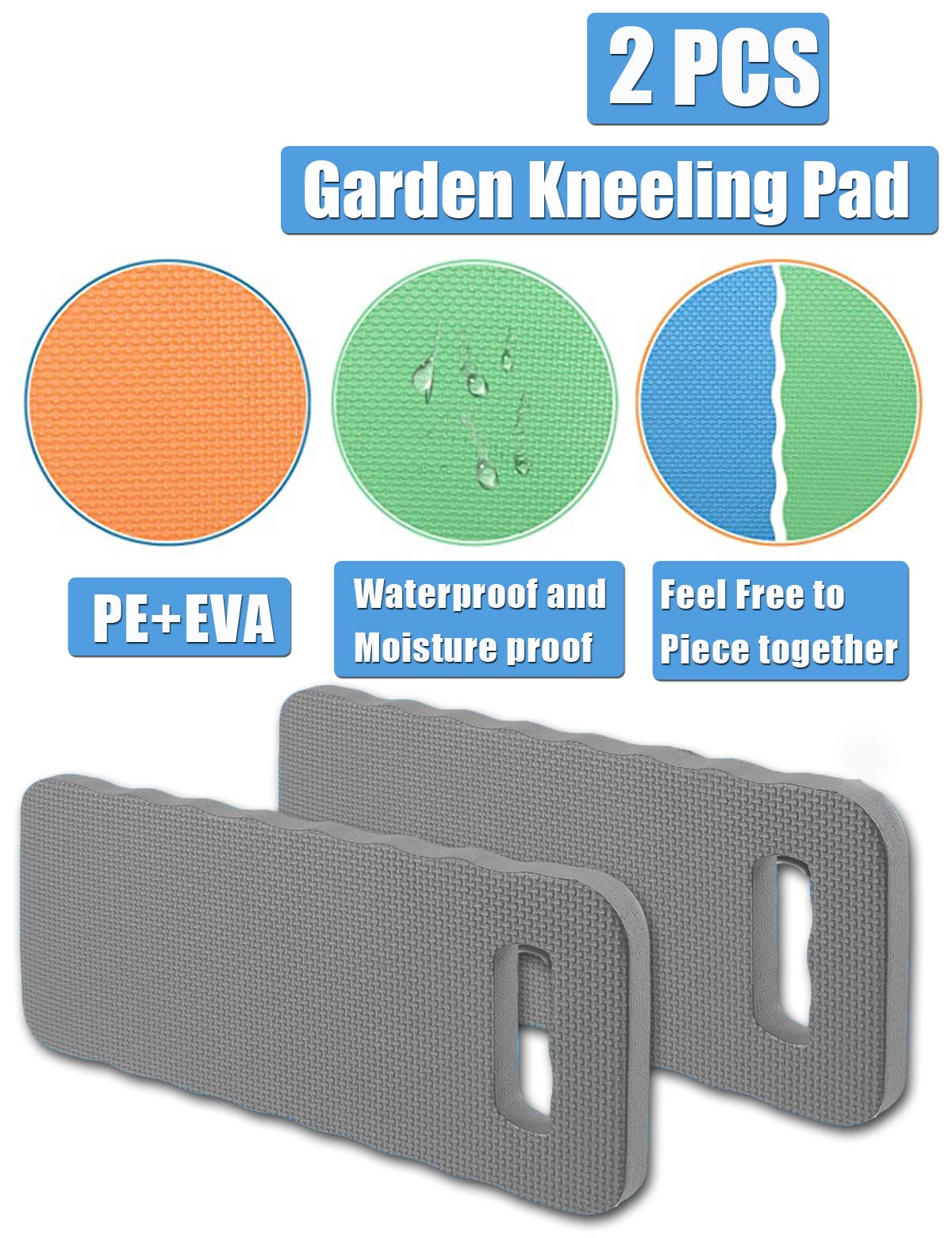 YWSHF Garden Kneeling Pad side view, showcasing lightweight durability.