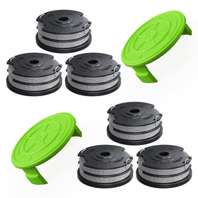 YWTESCH 8-pack dual-line spool with 0.065-inch design for faster trimming.
