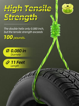 YWTESCH abrasion-resistant nylon line stands up to high-speed trimming