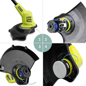 YWTESCH four-pack cap set for Ryobi trimmers, long-lasting replacement