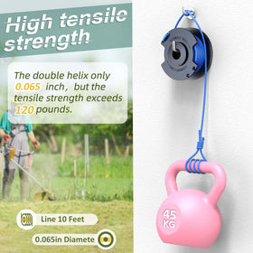Four-pack ensures ready replacement for frequent weed eater maintenance