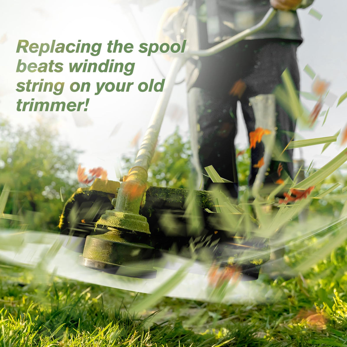 Auto-feed ready YWTESCH spool reduces downtime during trimming