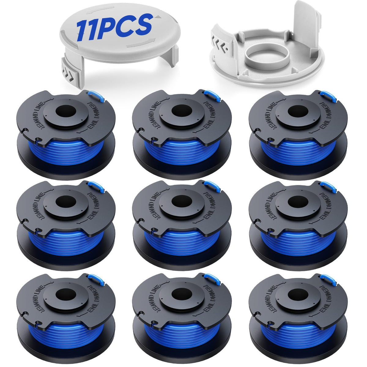 YWTESCH autofeed spool compatible with Ryobi for seamless auto-feed trimming.
