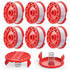 YWTESCH 8-pc preloaded weedeater string spool ready for quick Craftsman replacement
