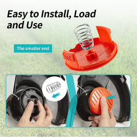 YWTESCH durable cap and spring construction withstand high-speed trimming tasks.