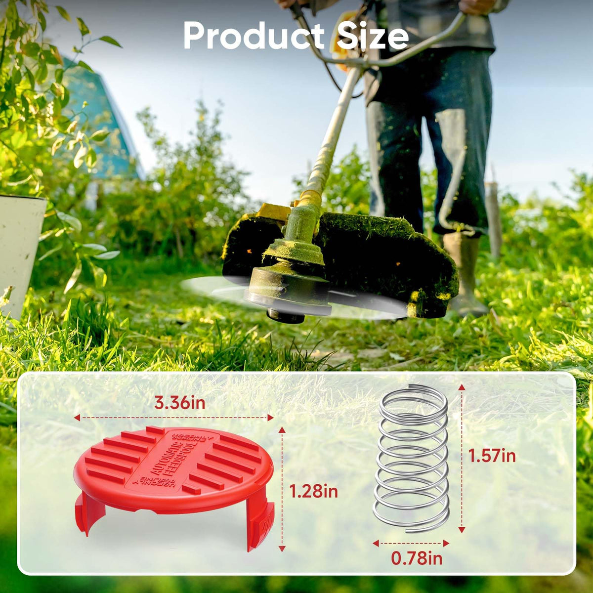 YWTESCH spool cap made from PA6 plus 30GF nylon for durability