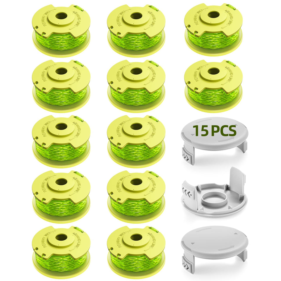 YWTESCH Ryobi refill 11 ft line for easy trimming and quick reload.