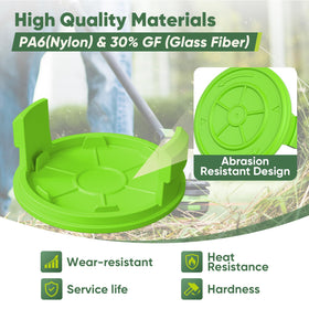 Anti-slip YWTESCH cap secures spool and reduces snags