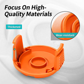 YWTESCH spool cap cover for Worx WG154 protects line and keeps spool aligned in use.