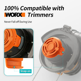 YWTESCH spool cap cover for Worx WG160 prevents weeds and trimmer damage.