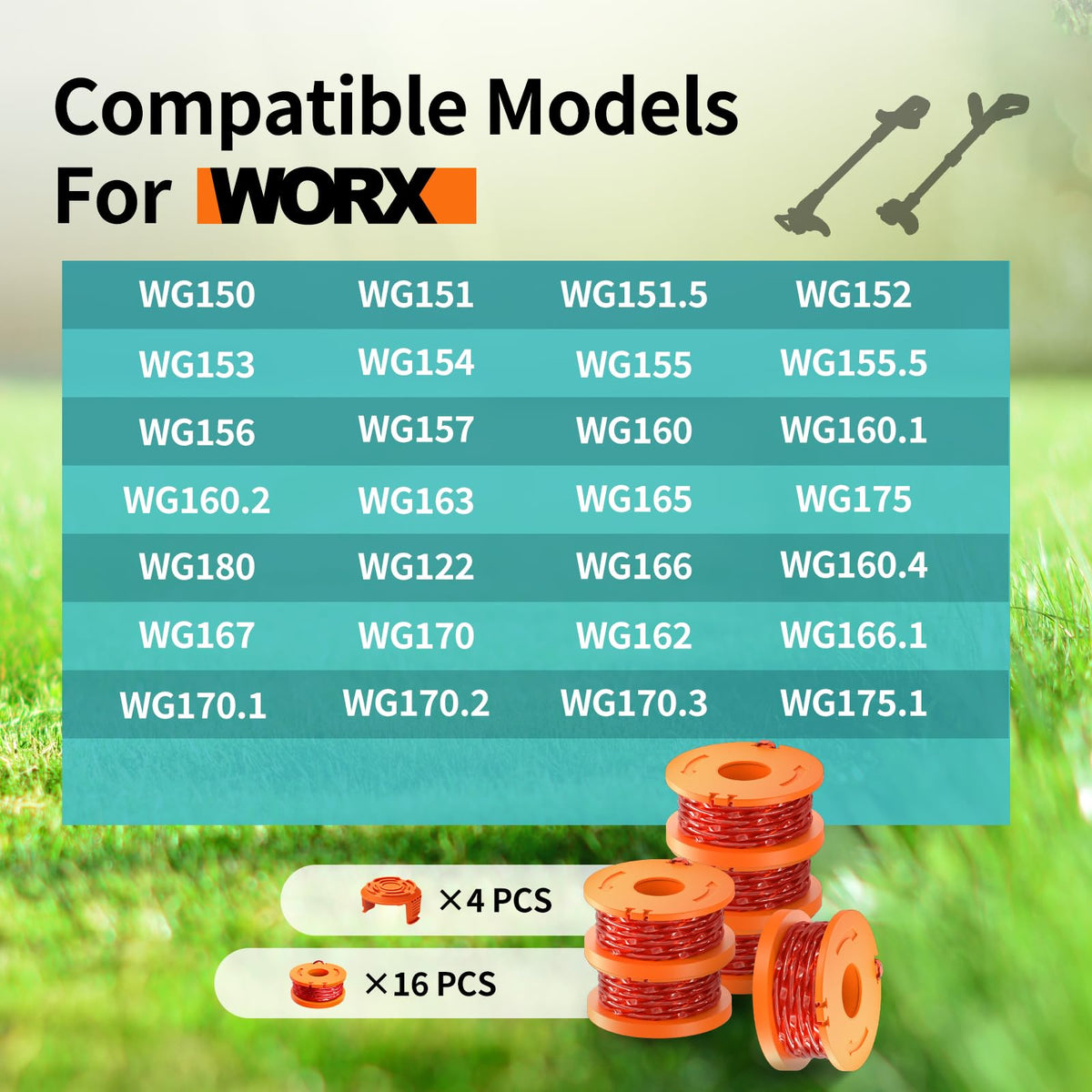 YWTESCH twisted trimmer string lowers noise and vibration for smoother mowing