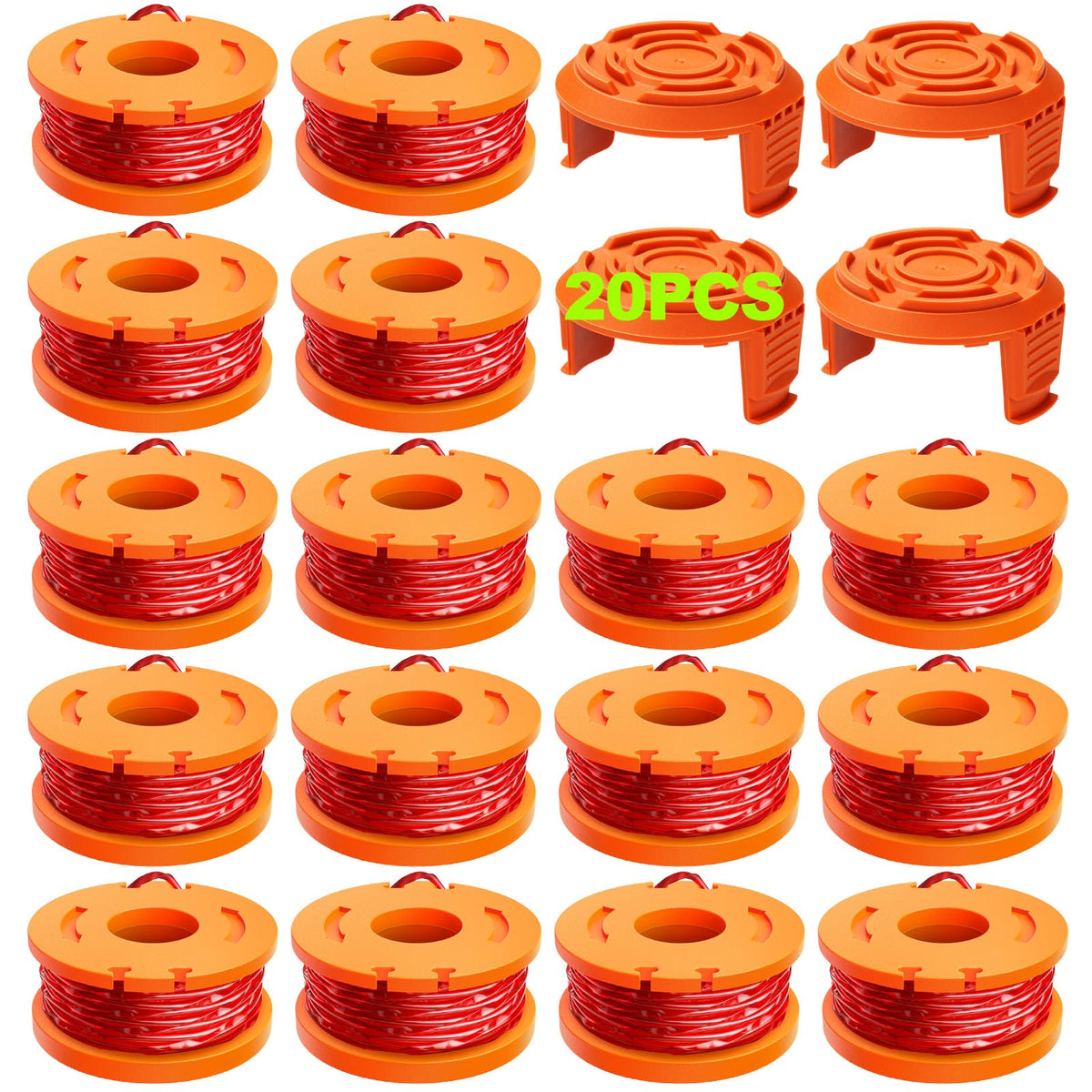 YWTESCH Worx 0.065 inch spool pack for quick refills and consistent cutting