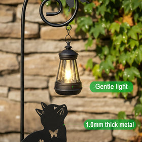YY Gardenia garden silhouette cat decor adds subtle elegance and interest.