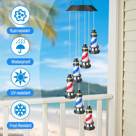 YY Gardenia hanging solar lights outdoor decor improves night visibility.