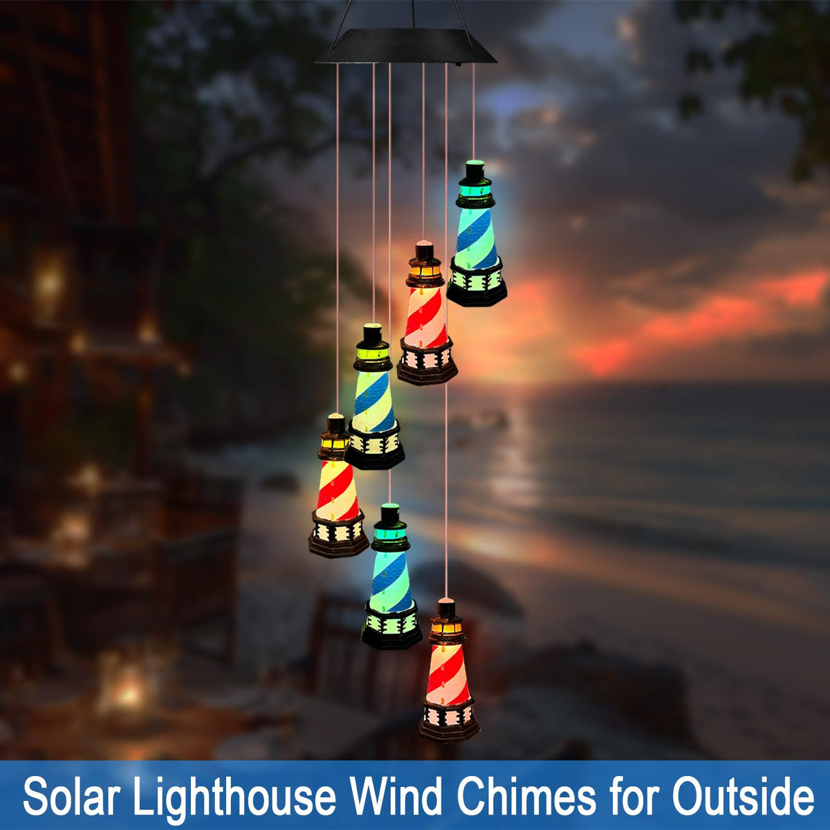 YY Gardenia waterproof wind chimes for outdoor weather.