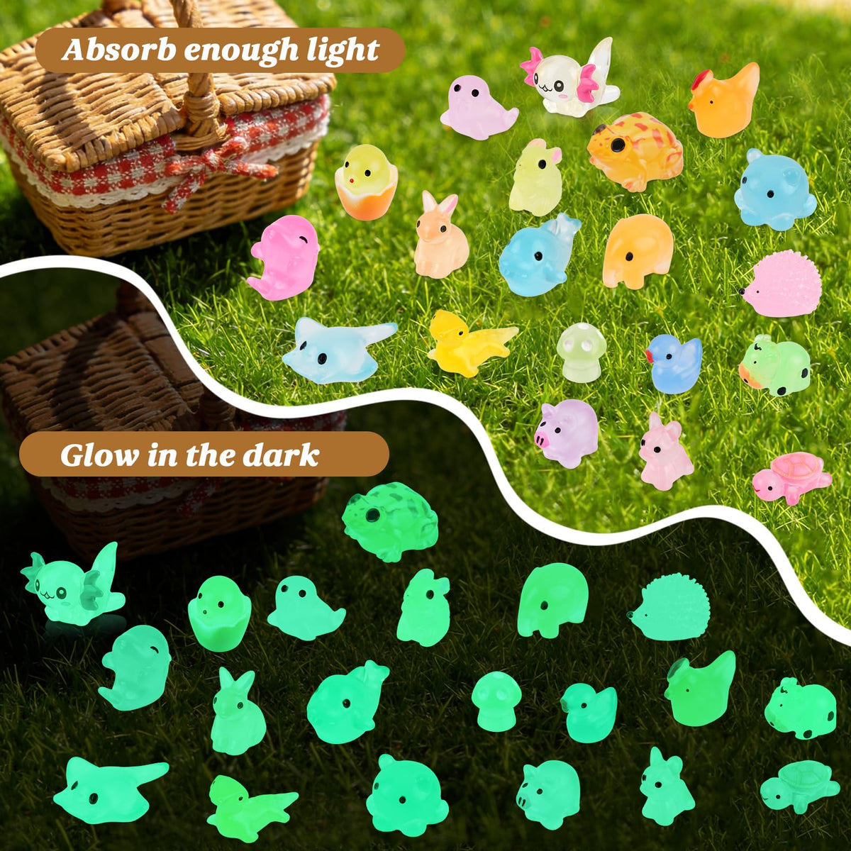 YYANMYI glow mini animals dinosaur brings glowing prehistoric scene to crafts