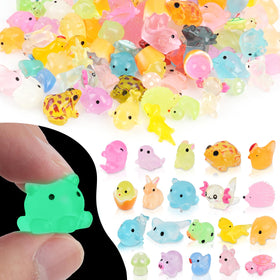 YYANMYI glow mini animals duck enhances fairy gardens with glow-in-the-dark charm
