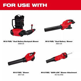 YYKJTU tapered nozzle attachment for Milwaukee blower concentrates airflow for heavy debris