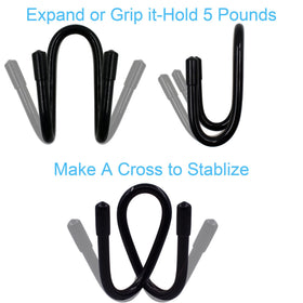 YYST fence hangers close-up grip demonstrates easy press and lock feature.