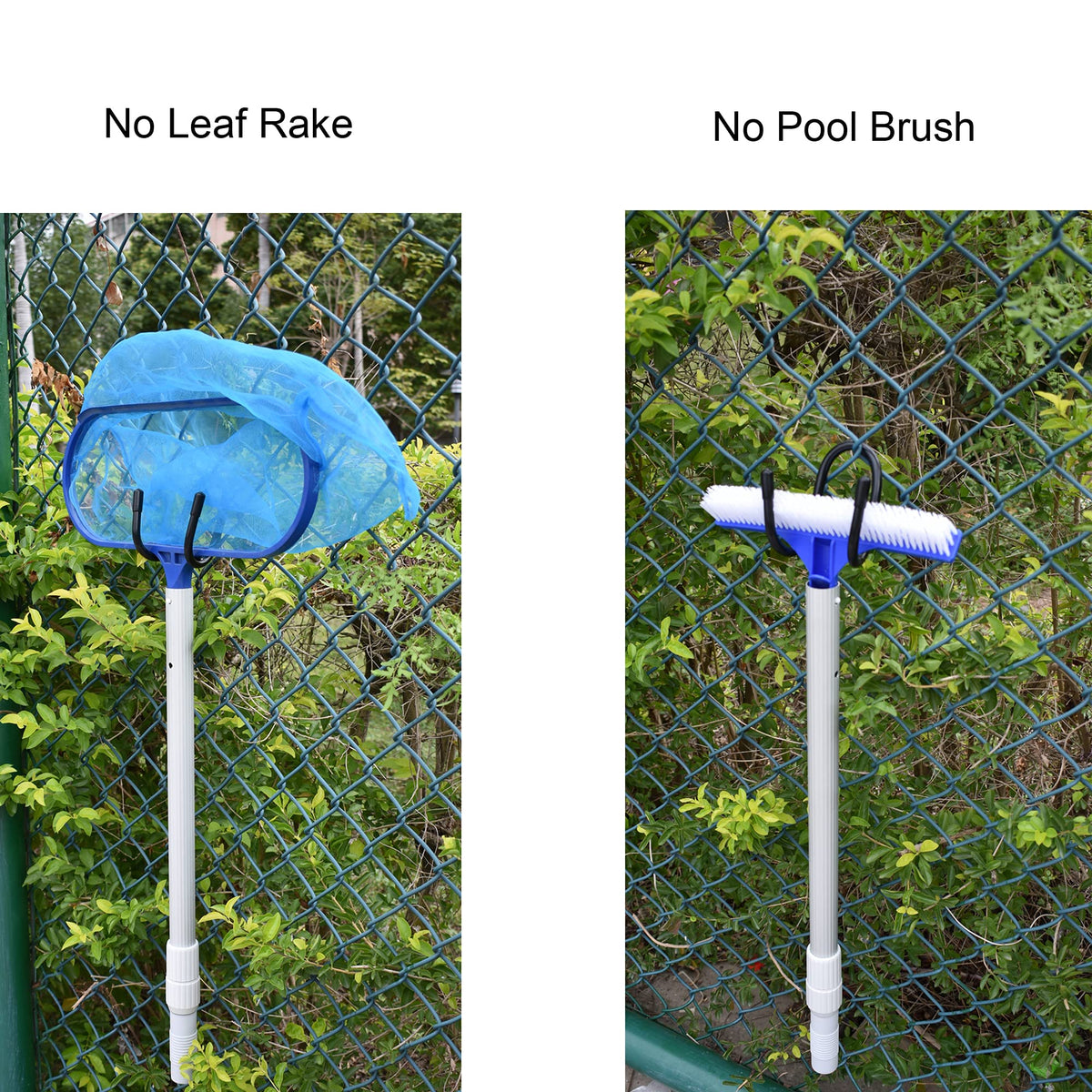 YYST chain-link hanger demonstrates weight capacity for light items up to 4 lb.