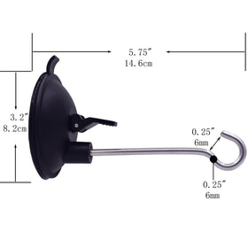 YYST suction cup lever close-up shows secure grip on smooth glass surfaces