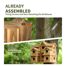 YYYUAN cedar wood texture close-up highlights natural materials attracting birds.