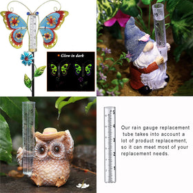 YZDTECH garden-friendly rain gauge tube, clear markings enable accurate tracking.