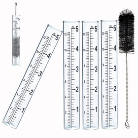 YZDTECH rain gauge replacement tube: clear glass for precise readings.
