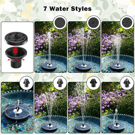 Yzert fixed rods stabilize fountain to prevent water drift.