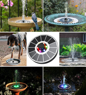 Yzert fixed rods stabilize the fountain for a stable bird bath experience.