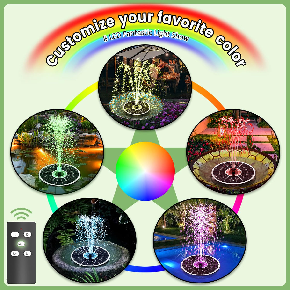 Yzert glass-panel fountain setup emphasizes stable, efficient operation in outdoor settings.