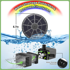 Yzert seven-nozzle set offers diverse spray styles for ponds and gardens.