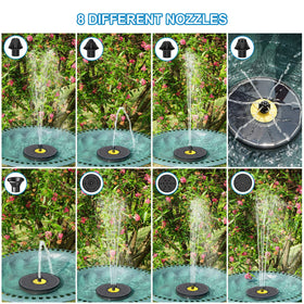 Colorful spray options offer varied garden ambience.