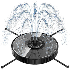 Yzert Solar Fountain with 3level adjustment for customizable spray height in sunny gardens.