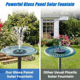 Yzert solar fountain anti-clogging system helps prevent blockages for steady spray.