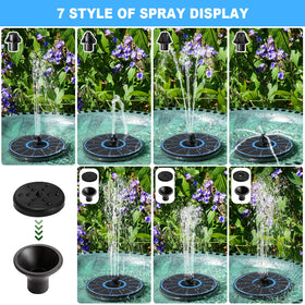 Yzert anti-drift fixed rods stabilize fountain for steady display.