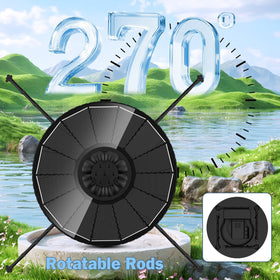 Yzert fountain in shadow works via built-in 2000mAh battery