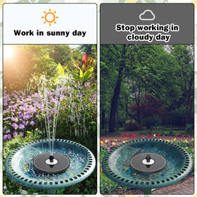 Yzert blocking protection stops the fountain when clogged for easier maintenance.