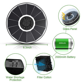 Yzert glass panel fountain is easy to clean for crystal-clear water displays