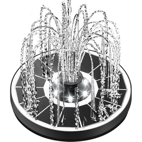 Yzert solar fountain glass panel offers high clarity for efficient pumping and easy cleaning