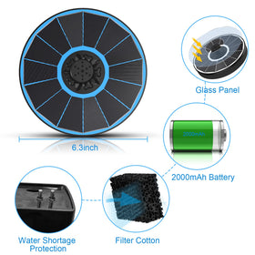 Yzert water pump in water view highlights efficient solar operation.
