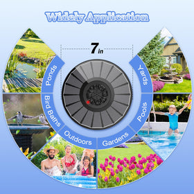 Yzert seven-nozzle set offers diverse fountain styles for bird baths and ponds