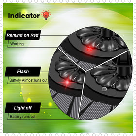 Yzert solar fountain works in shade thanks to the 2000mAh battery for extended run time.